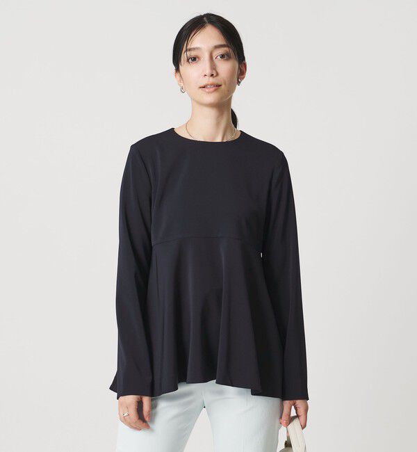 UNITED ARROWS「FEEL CLEAN 2WAY ブラウス ‐防シワ ストレッチ UVカット‐」|シャツ・ブラウス|