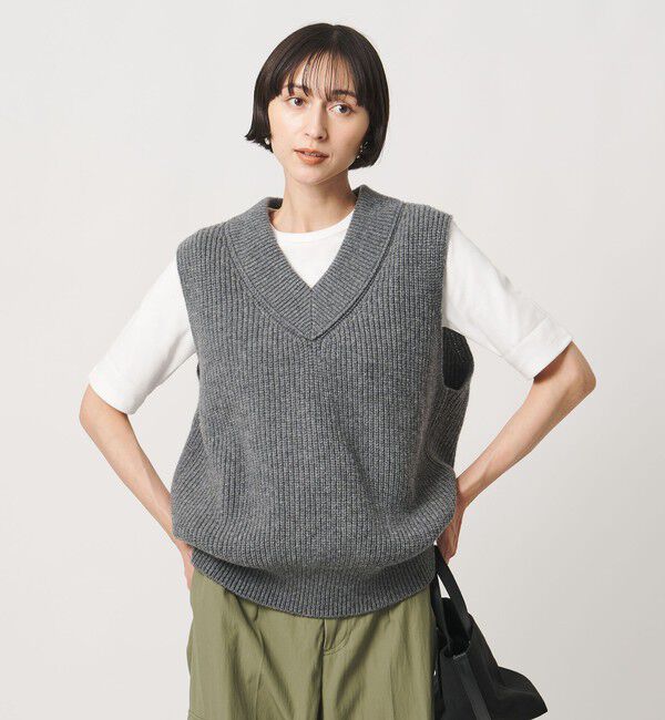 UNITED ARROWS「５分袖 コットン フライス Tシャツ」|Tシャツ・カットソー|