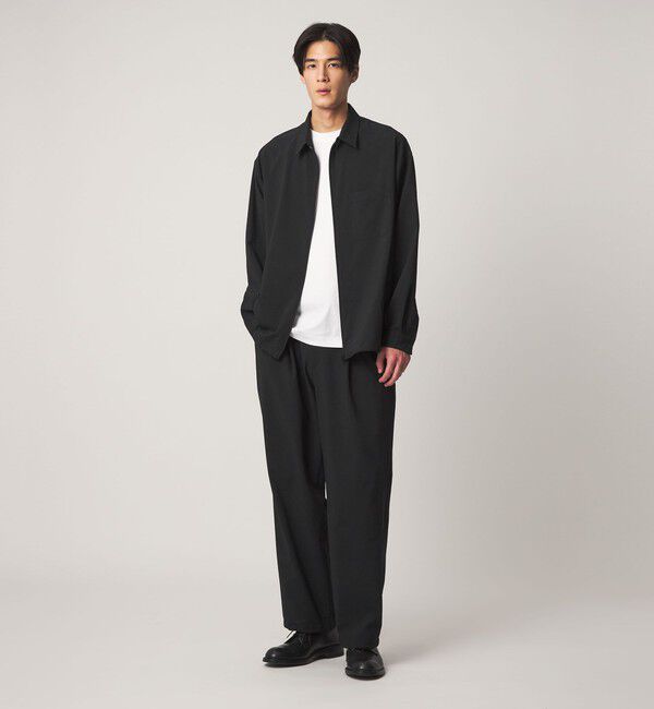 UNITED ARROWS「DotAir ドットエア サッカー ジップ シャツ　吸水速乾」|シャツ・ブラウス|