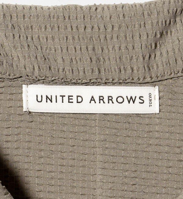 UNITED ARROWS「DotAir ドットエア サッカー ジップ シャツ　吸水速乾」|シャツ・ブラウス|