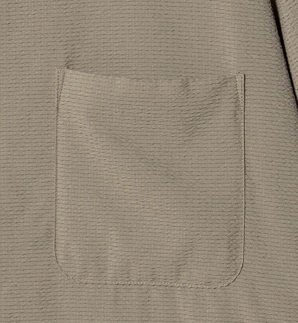 UNITED ARROWS「DotAir ドットエア サッカー ジップ シャツ　吸水速乾」|シャツ・ブラウス|