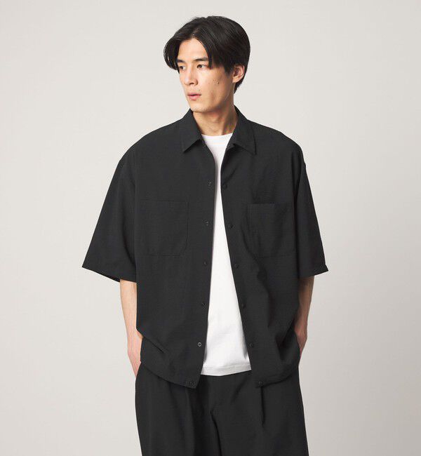UNITED ARROWS「DotAir ドットエア サッカー ダブルポケットシャツ　吸水速乾」|シャツ・ブラウス|