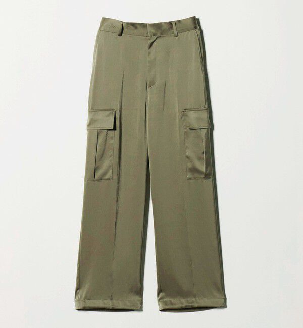 UNITED ARROWS「サテン クリーン ポケット パンツ ‐ウォッシャブル‐」|カーゴ|