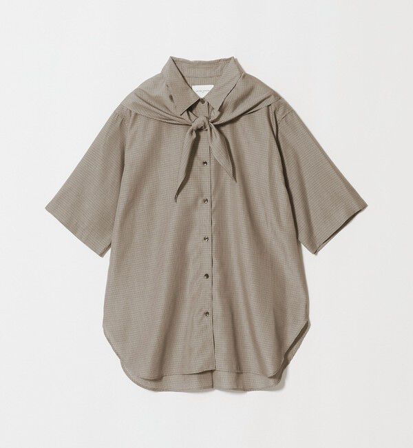 UNITED ARROWS「チェック スカーフ 5分袖 シャツ」|シャツ・ブラウス|その他2