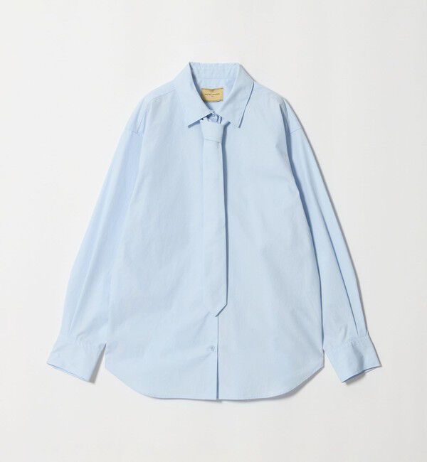 UNITED ARROWS「コットン タイ シャツ」|シャツ・ブラウス|LT.BLUE
