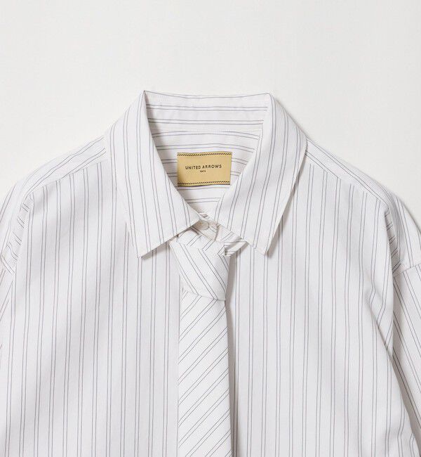 UNITED ARROWS「コットン タイ シャツ」|シャツ・ブラウス|