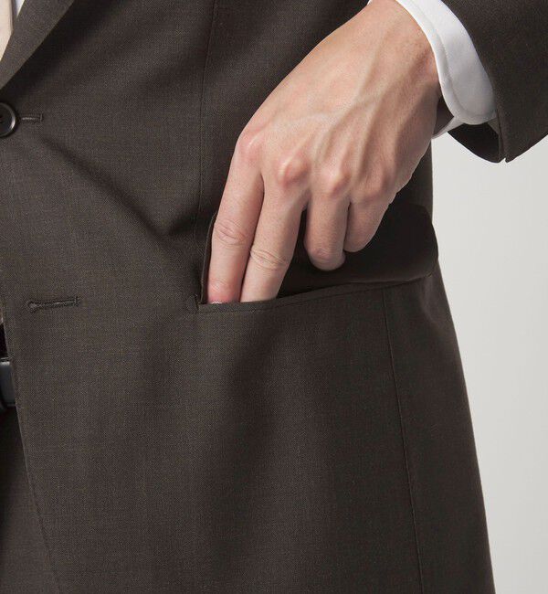 UNITED ARROWS green label relaxing「VITALE BARBERIS CANONICO ラスティック 無地 3B CLS/D スーツジャケット セットアップジャケット」|スーツ|