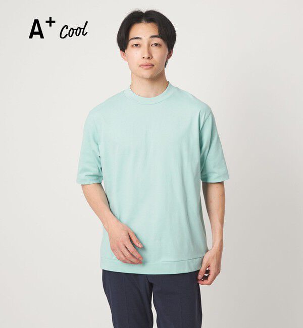 UNITED ARROWS green label relaxing「A+ COOL ビズ クルーネック カットソー Tシャツ -接触冷感・吸水速乾-」|Tシャツ・カットソー|LIME