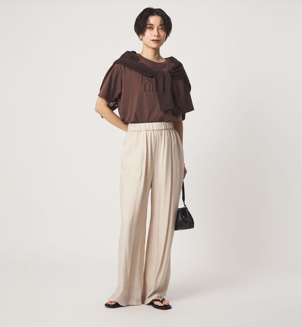 UNITED ARROWS green label relaxing「［size SHORTあり］【WEB限定】＜at ease＞ドロスト ワイド パンツ」|その他|