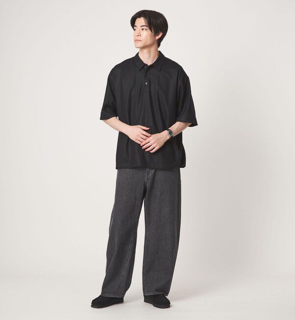 UNITED ARROWS green label relaxing「FINE BASIC バランサーキュラー 半袖 ポロシャツ」|ポロシャツ|