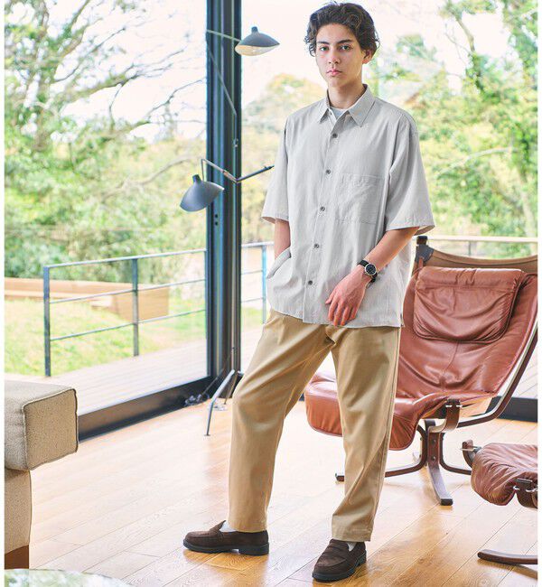 UNITED ARROWS green label relaxing「Dot Air ボックス レギュラーカラー 半袖 シャツ -ストレッチ-」|シャツ・ブラウス|