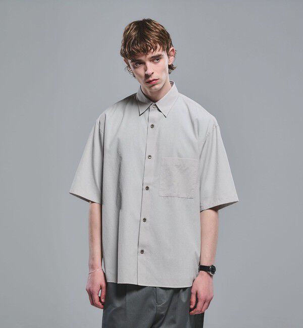 UNITED ARROWS green label relaxing「Dot Air ボックス レギュラーカラー 半袖 シャツ -ストレッチ-」|シャツ・ブラウス|
