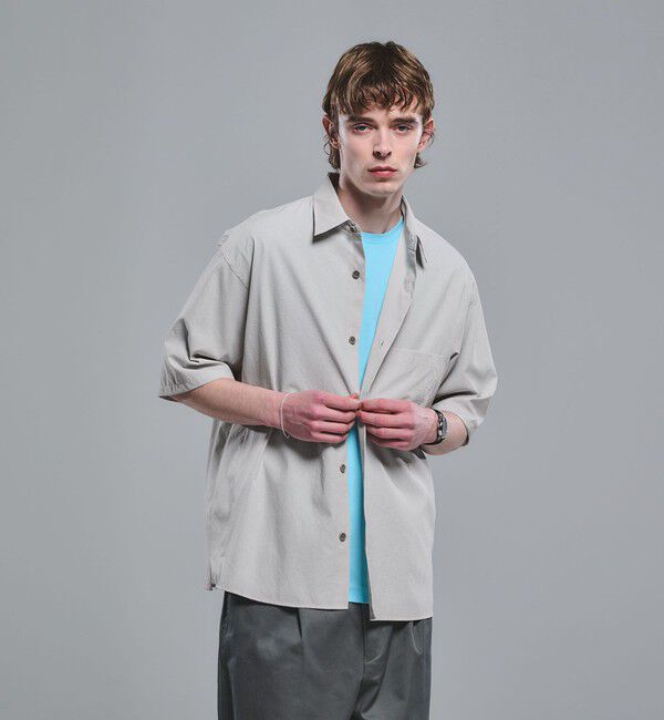 UNITED ARROWS green label relaxing「Dot Air ボックス レギュラーカラー 半袖 シャツ -ストレッチ-」|シャツ・ブラウス|