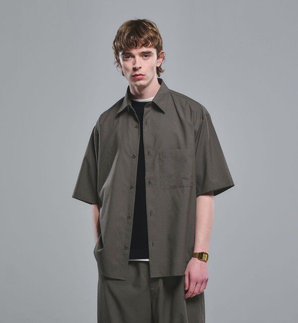 UNITED ARROWS green label relaxing「Dot Air ボックス レギュラーカラー 半袖 シャツ -ストレッチ-」|シャツ・ブラウス|