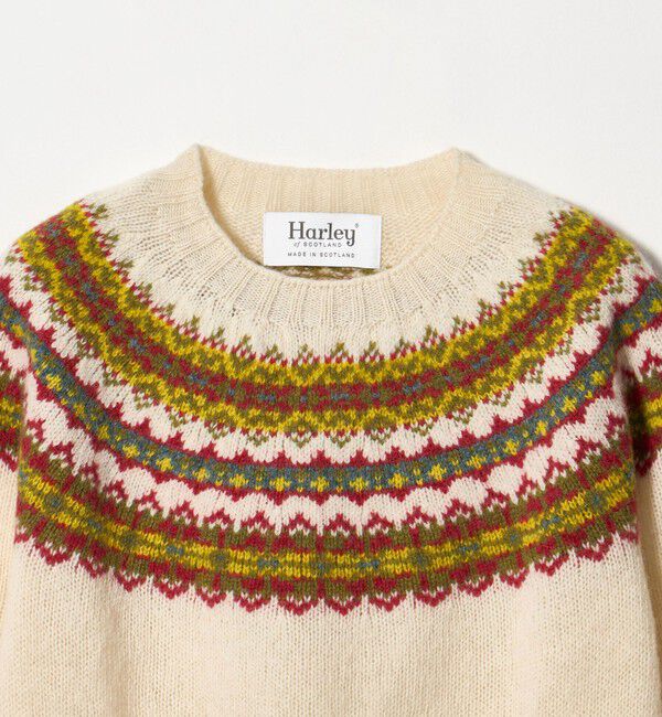 UNITED ARROWS green label relaxing「【別注】＜Harley of Scotland＞ノルディック プルオーバー ニット」|ニット・セーター|