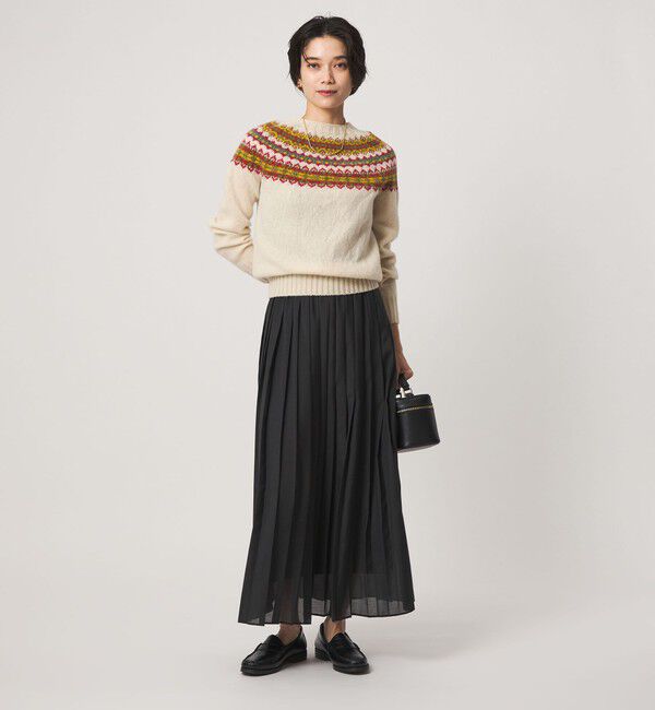 UNITED ARROWS green label relaxing「【別注】＜Harley of Scotland＞ノルディック プルオーバー ニット」|ニット・セーター|
