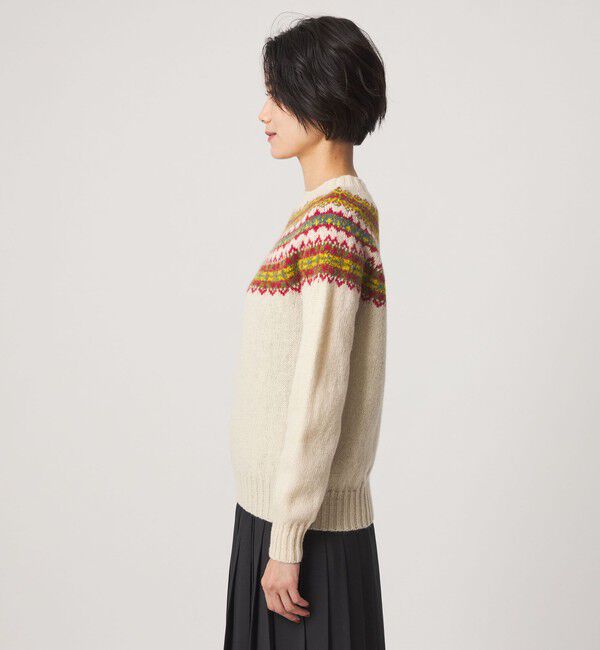 UNITED ARROWS green label relaxing「【別注】＜Harley of Scotland＞ノルディック プルオーバー ニット」|ニット・セーター|