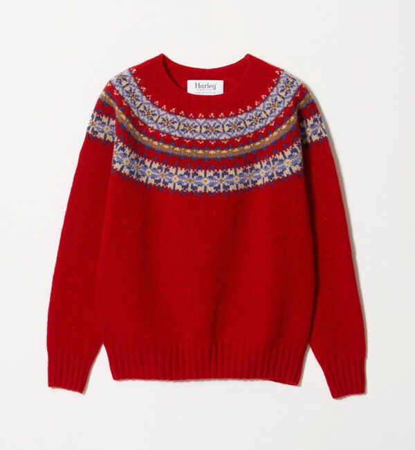 UNITED ARROWS green label relaxing「【別注】＜Harley of Scotland＞ノルディック プルオーバー ニット」|ニット・セーター|
