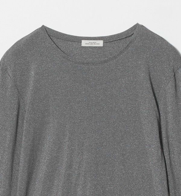 UNITED ARROWS green label relaxing「シャイニーラメ クルーネック ロングスリーブ カットソー」|Tシャツ・カットソー|