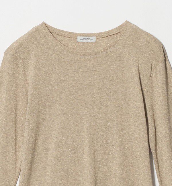 UNITED ARROWS green label relaxing「シャイニーラメ クルーネック ロングスリーブ カットソー」|Tシャツ・カットソー|