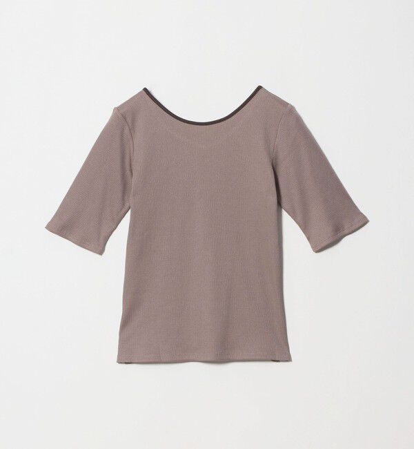 UNITED ARROWS green label relaxing「ブライトリブ 2WAY 5分袖 プルオーバー カットソー」|Tシャツ・カットソー|