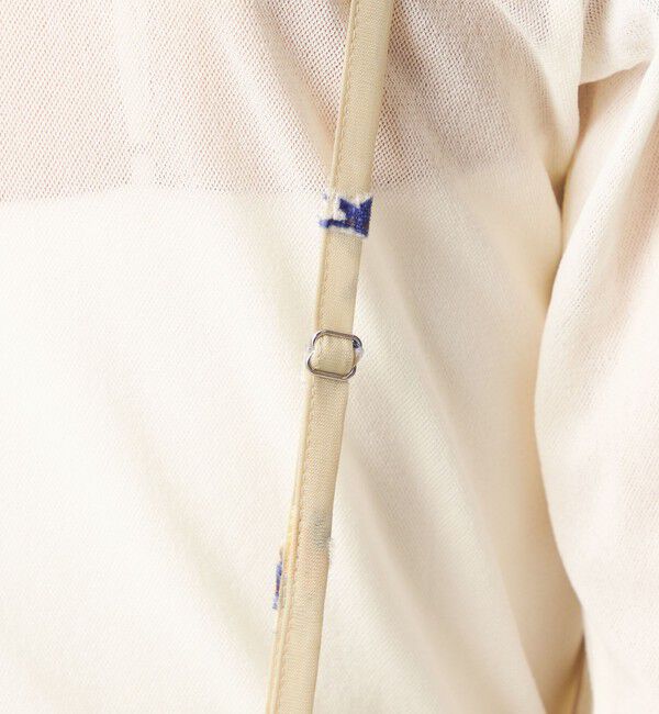 UNITED ARROWS green label relaxing「シアー フラワー エプロン ワンピース」|ワンピース|