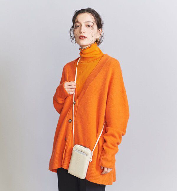 BEAUTY&YOUTH UNITED ARROWS「レザー ジップスリム ウォレットショルダー」|財布|