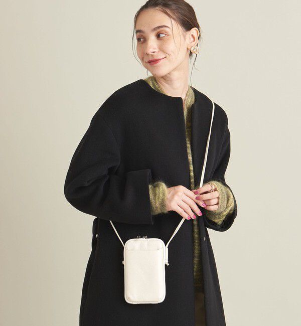 BEAUTY&YOUTH UNITED ARROWS「レザー ジップスリム ウォレットショルダー」|財布|