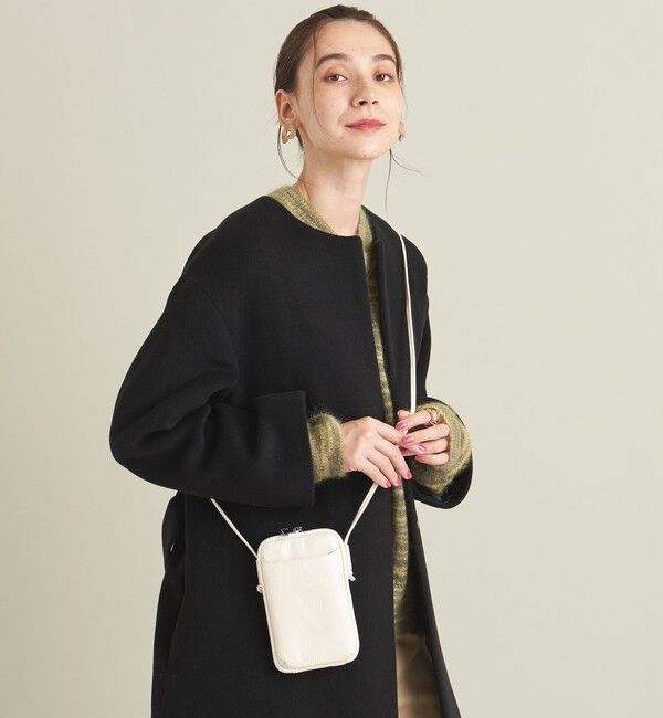 BEAUTY&YOUTH UNITED ARROWS「レザー ジップスリム ウォレットショルダー」|財布|