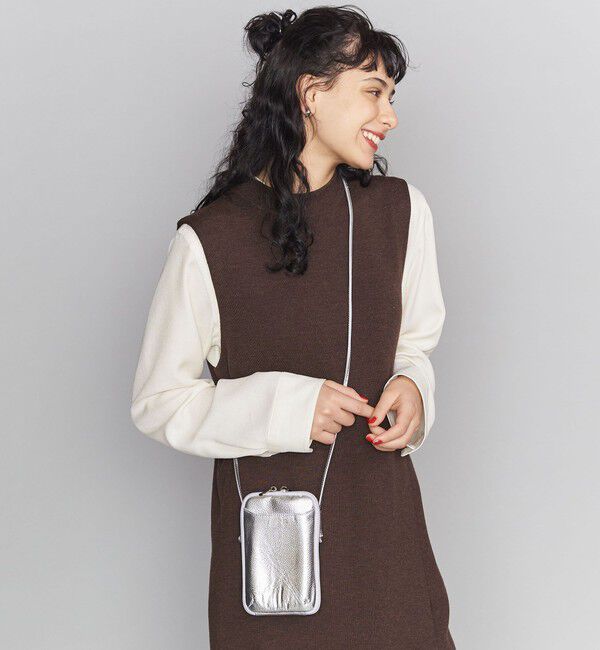 BEAUTY&YOUTH UNITED ARROWS「レザー ジップスリム ウォレットショルダー」|財布|