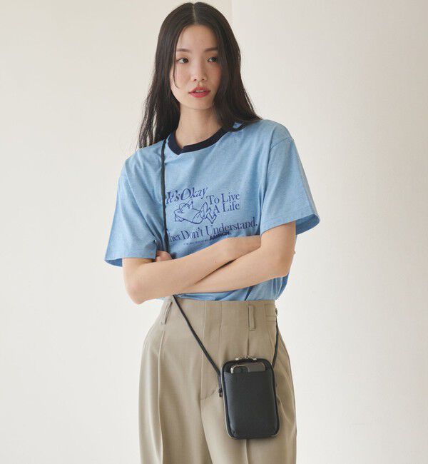 BEAUTY&YOUTH UNITED ARROWS「レザー ジップスリム ウォレットショルダー」|財布|