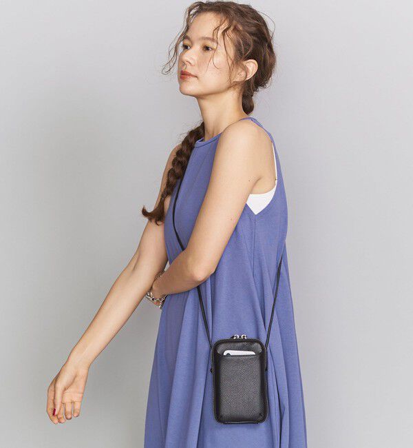 BEAUTY&YOUTH UNITED ARROWS「レザー ジップスリム ウォレットショルダー」|財布|