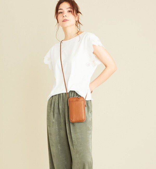 BEAUTY&YOUTH UNITED ARROWS「レザー ジップスリム ウォレットショルダー」|財布|