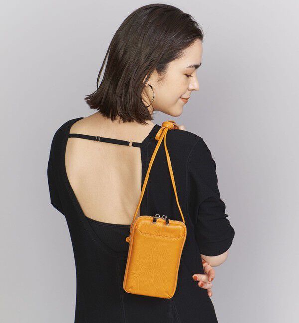 BEAUTY&YOUTH UNITED ARROWS「レザー ジップスリム ウォレットショルダー」|財布|