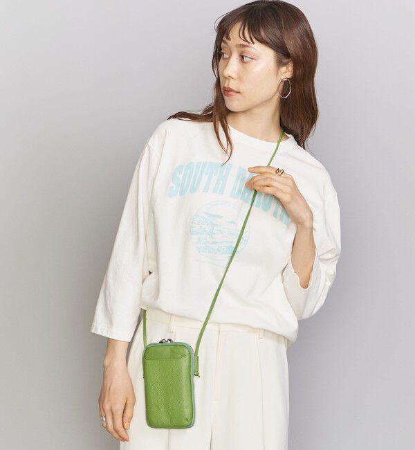 BEAUTY&YOUTH UNITED ARROWS「レザー ジップスリム ウォレットショルダー」|財布|