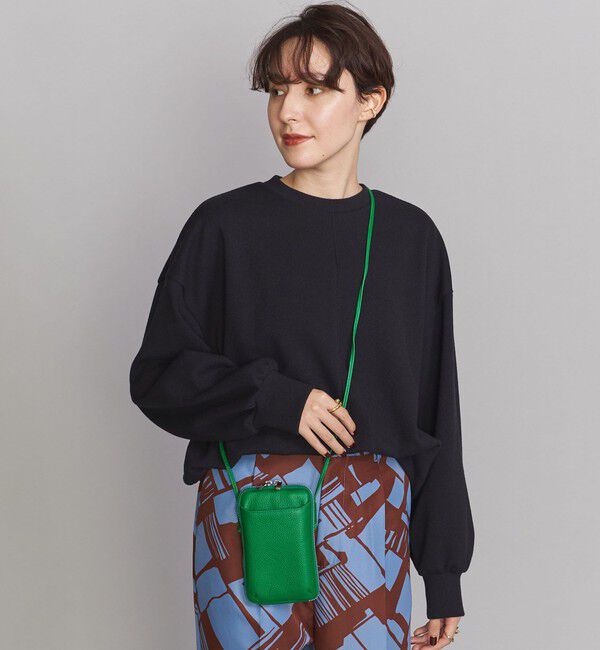 BEAUTY&YOUTH UNITED ARROWS「レザー ジップスリム ウォレットショルダー」|財布|
