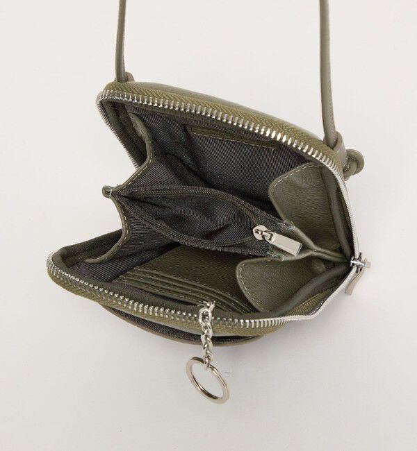 BEAUTY&YOUTH UNITED ARROWS「レザー ジップスリム ウォレットショルダー」|財布|