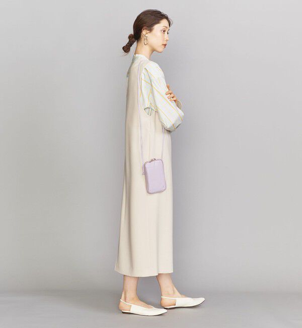 BEAUTY&YOUTH UNITED ARROWS「レザー ジップスリム ウォレットショルダー」|財布|