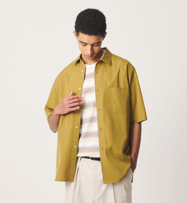 BEAUTY&YOUTH UNITED ARROWS「HI-LINE 120/2 ブロード レギュラー ショートスリーブ シャツ」|シャツ・ブラウス|