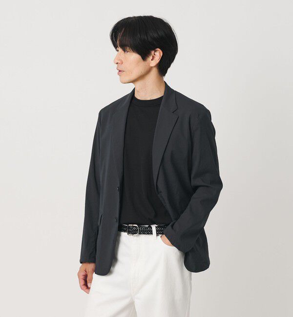 BEAUTY&YOUTH UNITED ARROWS「MIXTURE ナイロン コンフォート ジャケット ヨコストレッチ 撥水機能 ウォッシャブル セットアップ対応」|テーラードジャケット|