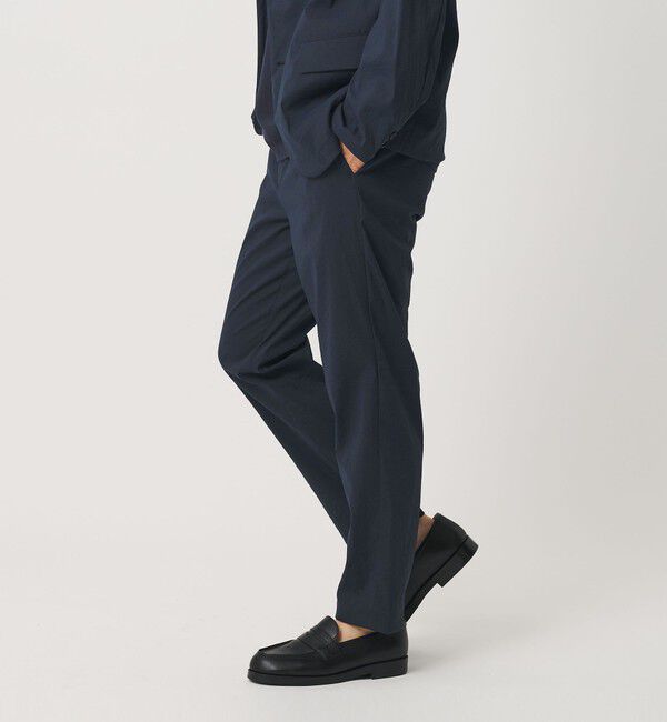 BEAUTY&YOUTH UNITED ARROWS「MIXTURE ナイロン 1プリーツ テーパード パンツ NO.5 ヨコストレッチ 撥水機能 ウォッシャブル セットアッ」|チノ|