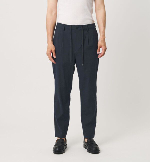 BEAUTY&YOUTH UNITED ARROWS「MIXTURE ナイロン 1プリーツ テーパード パンツ NO.5 ヨコストレッチ 撥水機能 ウォッシャブル セットアッ」|チノ|