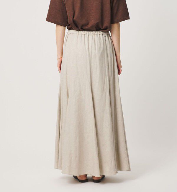 BEAUTY&YOUTH UNITED ARROWS「【WEB限定】麻ブレンド フレアロングスカート ウォッシャブル」|フレア|