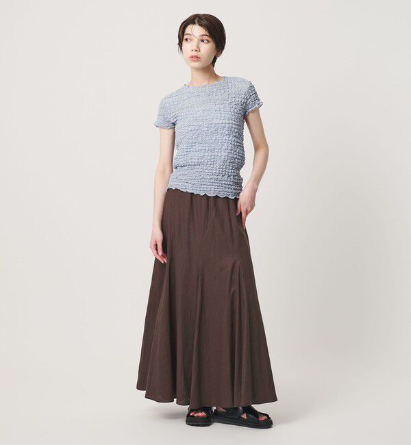 BEAUTY&YOUTH UNITED ARROWS「【WEB限定】麻ブレンド フレアロングスカート ウォッシャブル」|フレア|