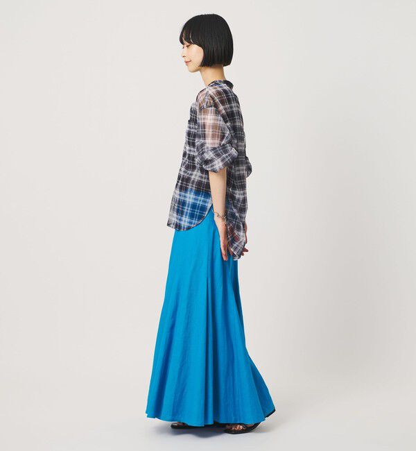BEAUTY&YOUTH UNITED ARROWS「【WEB限定】麻ブレンド フレアロングスカート ウォッシャブル」|フレア|
