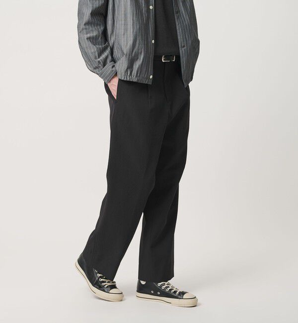 BEAUTY&YOUTH UNITED ARROWS「エアロ ツイル 1プリーツ スラックス NO.9」|チノ|