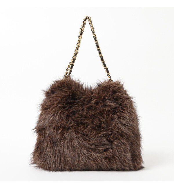 Demi-Luxe BEAMS 「VIOLAd&rsquo;ORO / ELMO エコフォックスファー チェーン バッグ」|トートバッグ|