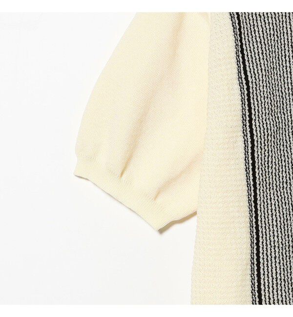 BEAMS PLUS「Zip Knit Polo Stripe」|ポロシャツ|