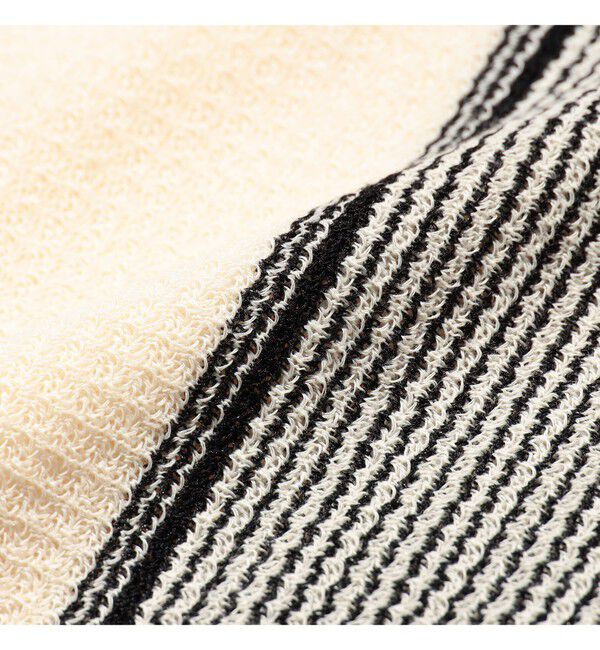 BEAMS PLUS「Zip Knit Polo Stripe」|ポロシャツ|