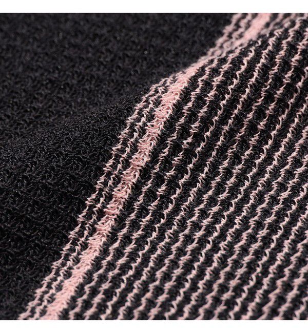 BEAMS PLUS「Zip Knit Polo Stripe」|ポロシャツ|